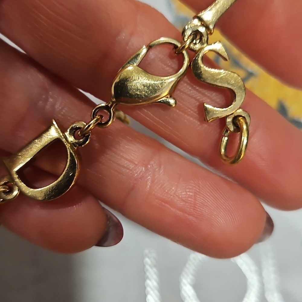 DIOR Gold "Dior Paris" 2000s Bracelet - Picture 9 of 9